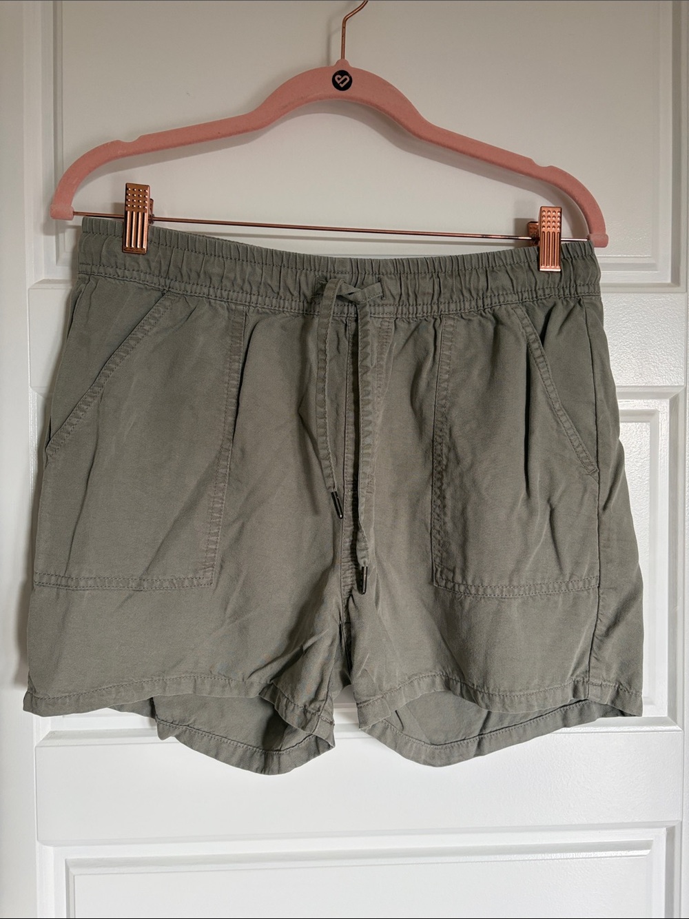 Silver Jeans Light Olive Drawstring Everyday Shorts